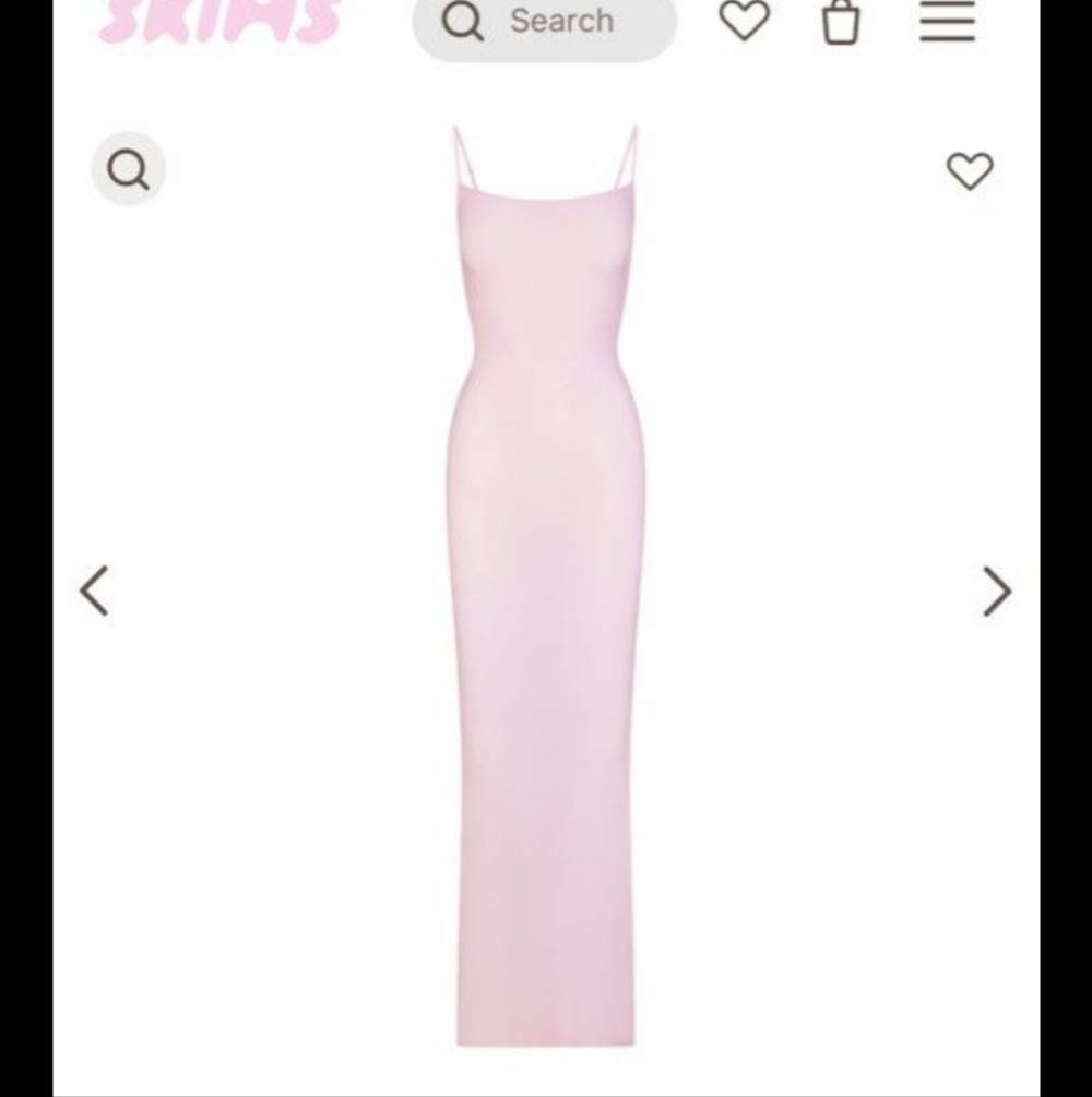 Skims Soft Lounge Long Dress * Cherry Blossom